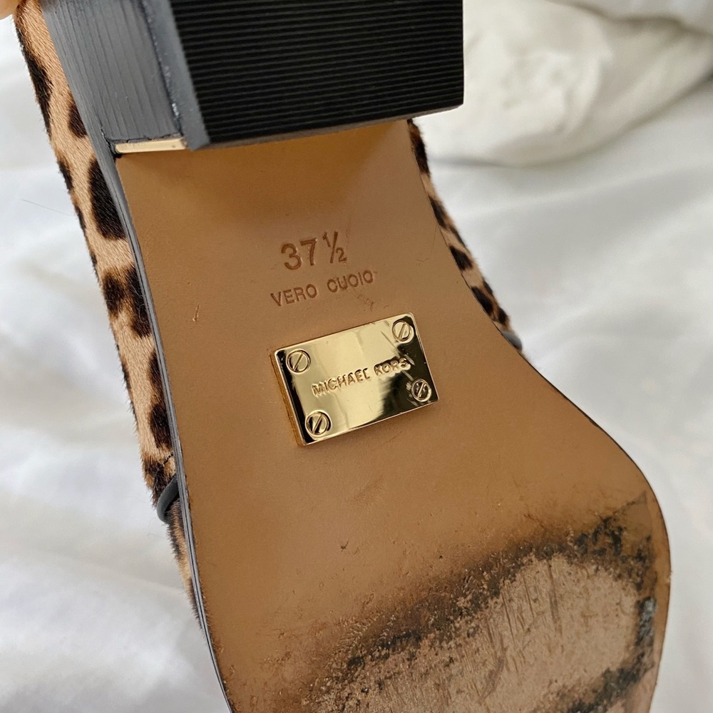 Michael Kors leopard print calf-hair booties - Picture 7 of 7